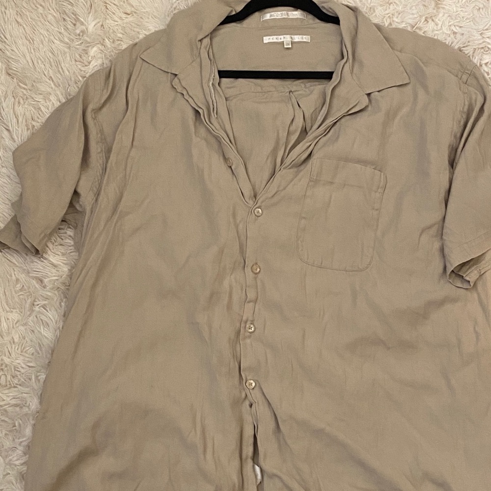 Tan Hawaiian shirt